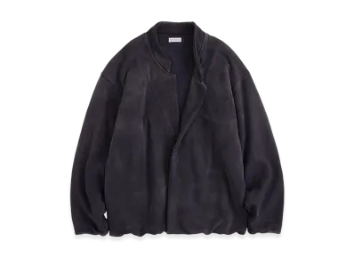 NICENESS Lead Distressed Sweat Jacket "Black"