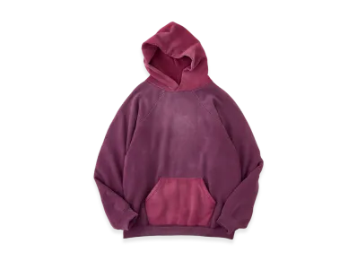NICENESS Farrell Distressed Sweat Hoodie "Burgundy"
