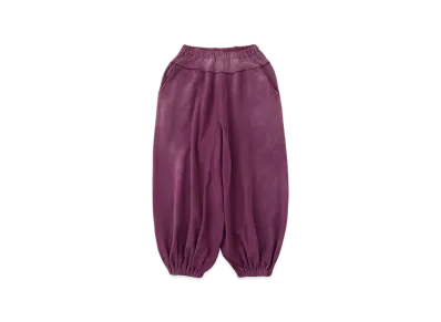 NICENESS Zoom Distressed Sweat Zouave Pants "Burgundy"