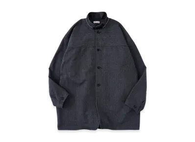 NICENESS Z.Vedder Canvas Check Chore Coat "Charcoal"