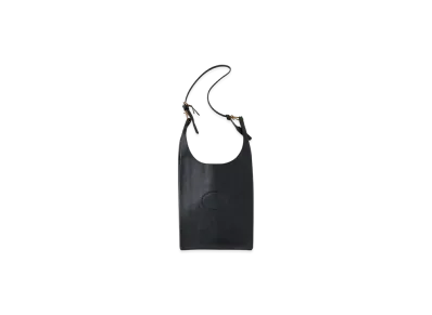NICENESS Lowe-Midi Horse Leather Shoulder Strap Bag - Medium "Black"