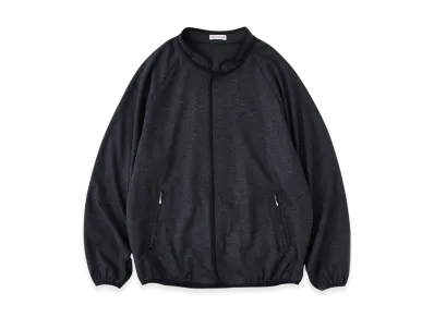 NICENESS Sade 120S Wool Jersey Piping Jacket "Heather Gray"