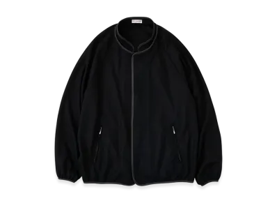 NICENESS Sade 120S Wool Jersey Piping Jacket "Black"