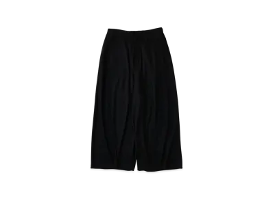 NICENESS Squire 120S Wool Jersey Loose Pants "Black"