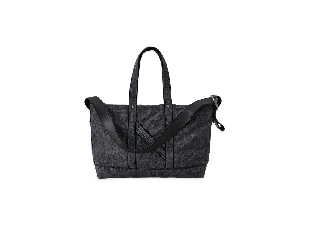 NICENESS Z.Lands Canvas Check Shoulder Strap Bag "Gray"