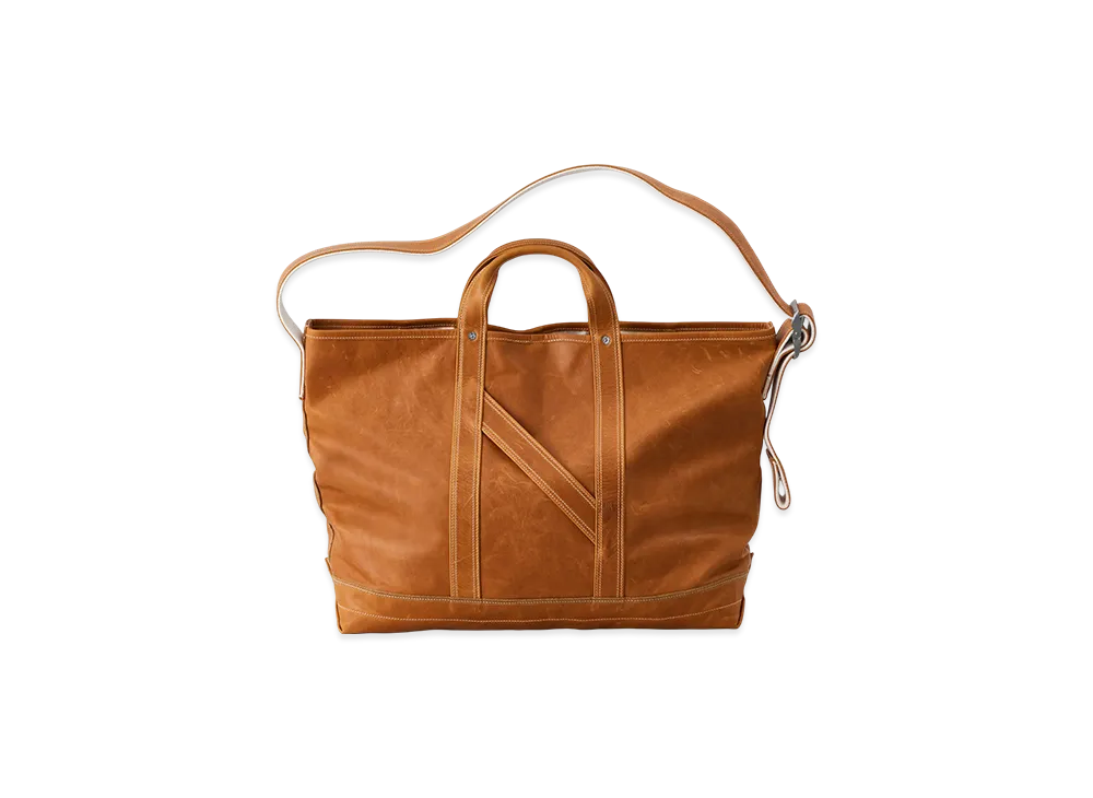 NICENESS O.Ledz Oiled Leather Shoulder Tote Bag "Gold"