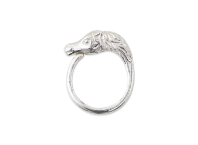 NICENESS Amon Sterling Silver Horse Ring "Silver"
