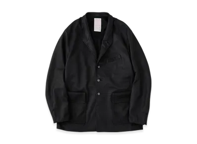 NICENESS Keenan Oiled Deer Leather Hunting Teba Jacket "Black"