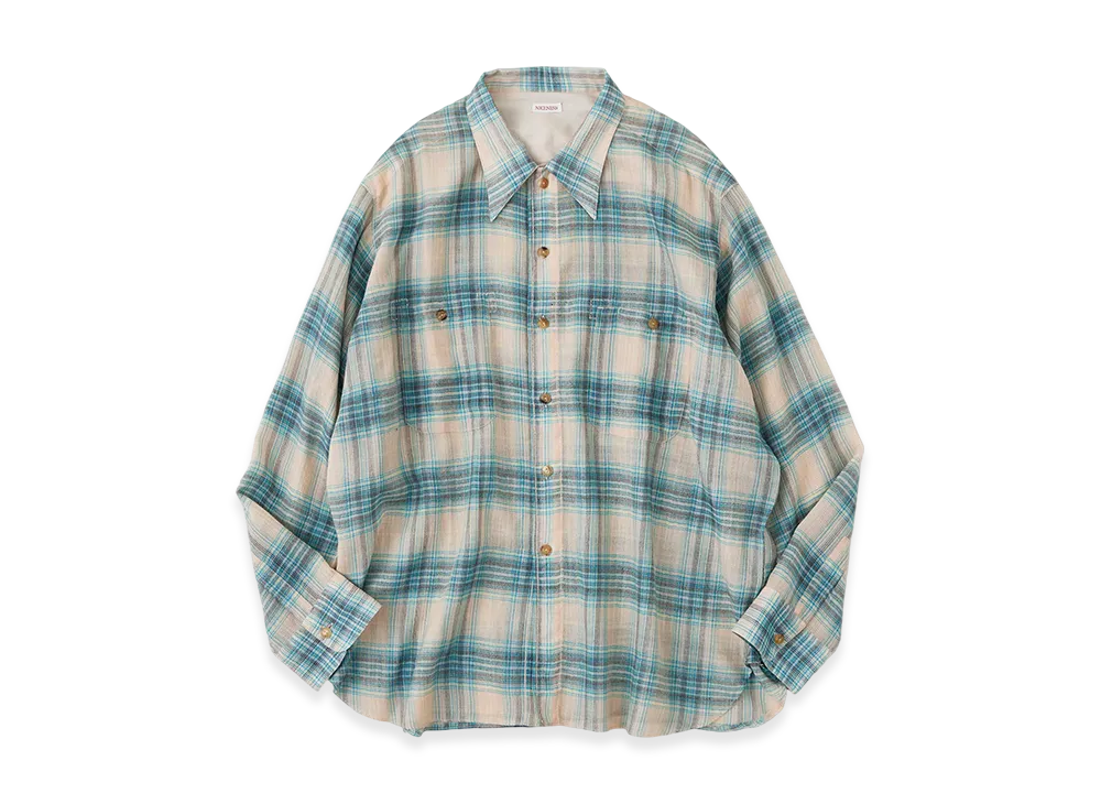 NICENESS Tommy Multicolor Ombre Work Shirt "Beige"