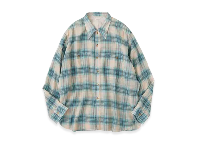 NICENESS Tommy Multicolor Ombre Work Shirt "Beige"