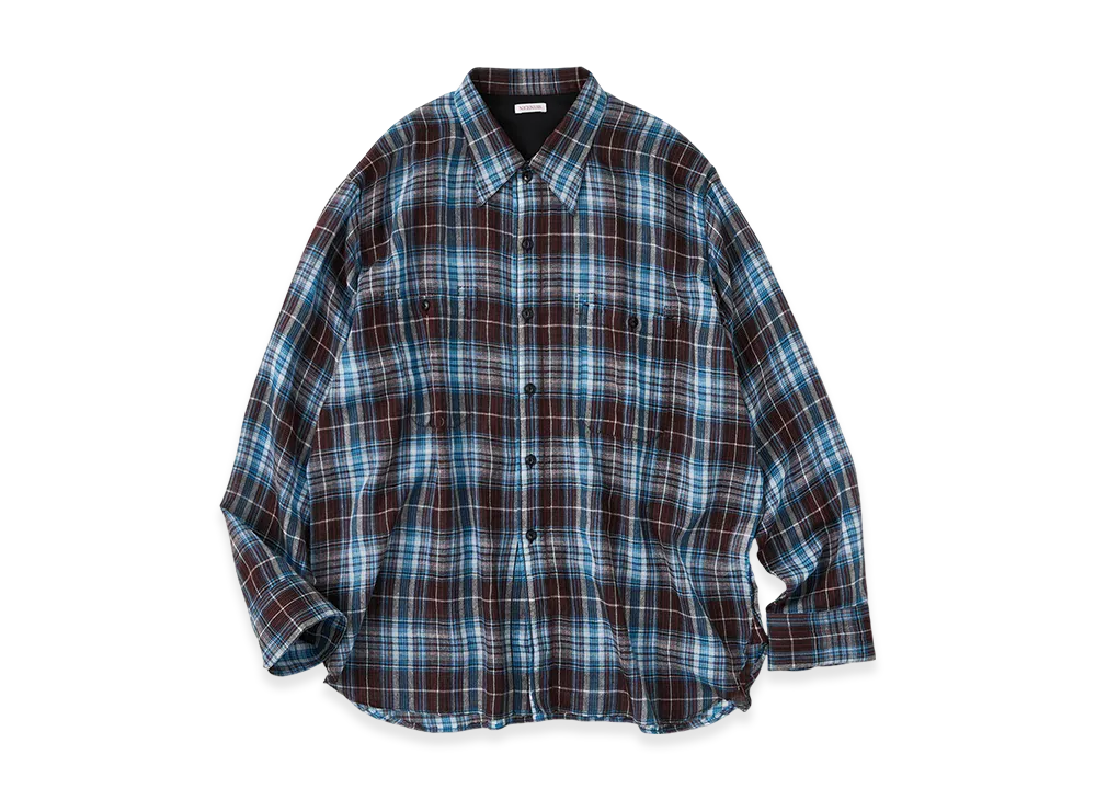 NICENESS Tommy Multicolor Ombre Work Shirt "Navy"