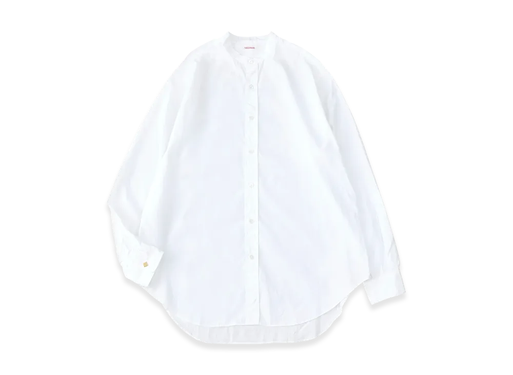 NICENESS Moyet 160/2 Broad Band Collar Dress Shirt "White"