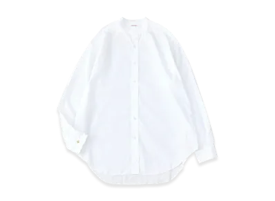 NICENESS Moyet 160/2 Broad Band Collar Dress Shirt "White"