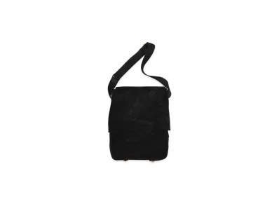 NICENESS Cs.Marty Cow Suede Scrunched Shoulder Bag "Black"