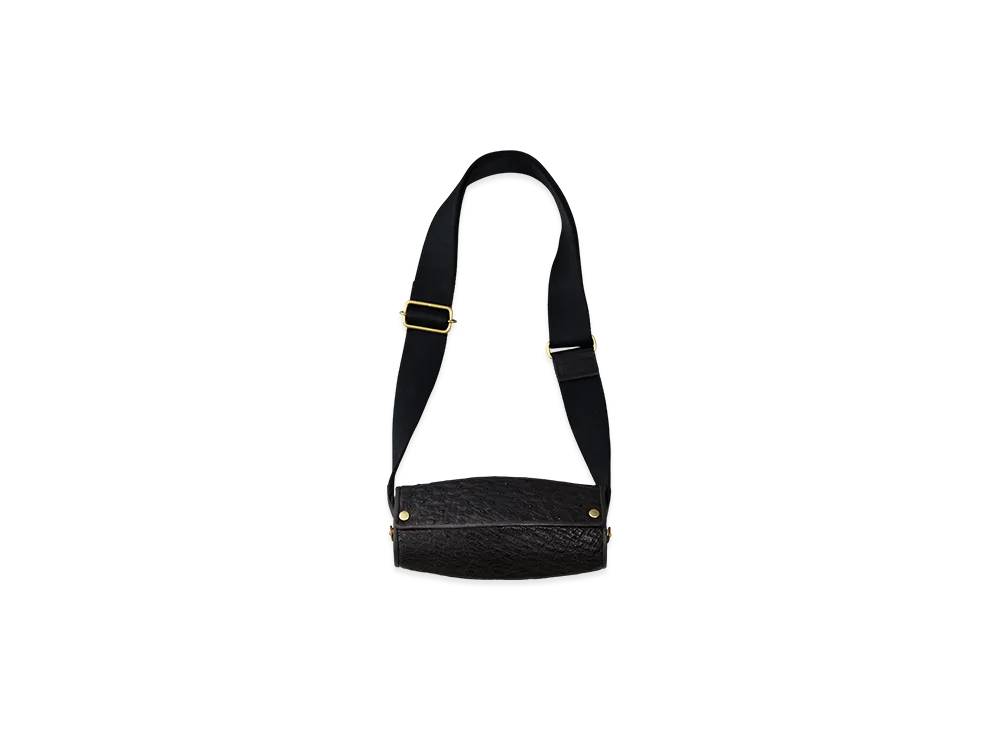 NICENESS R.Balin Ostrich Leather Glasses Bag "Black/Brow"