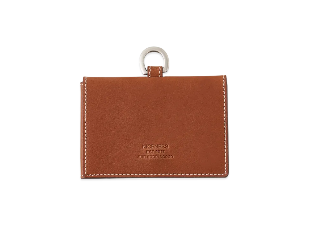 NICENESS Jello Haas Leather Coin Case "Cognac"
