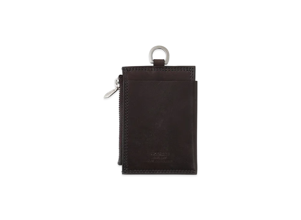 NICENESS Bayray Haas Leather Zip Card Case "Brown"
