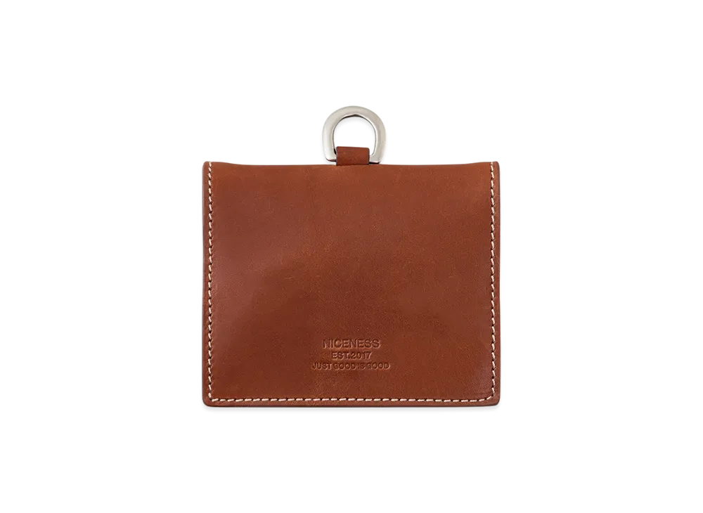 NICENESS Biafra Haas Leather L-Shape Card Case "Cognac"
