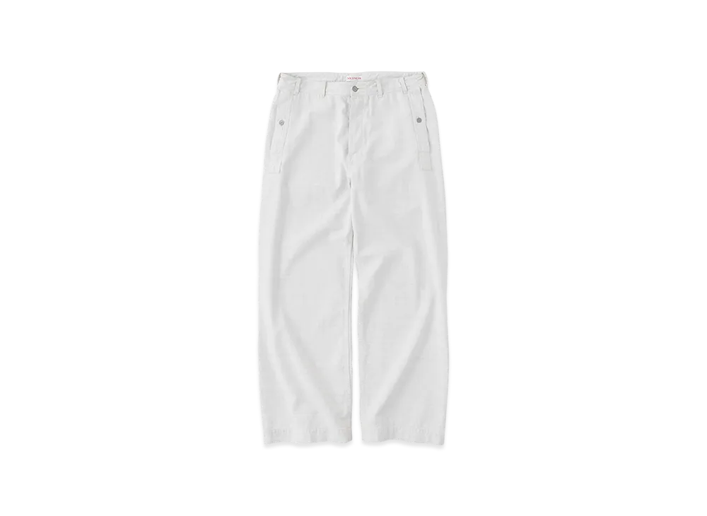 NICENESS M.Marr Distressed Snow Denim Trousers "Snow"