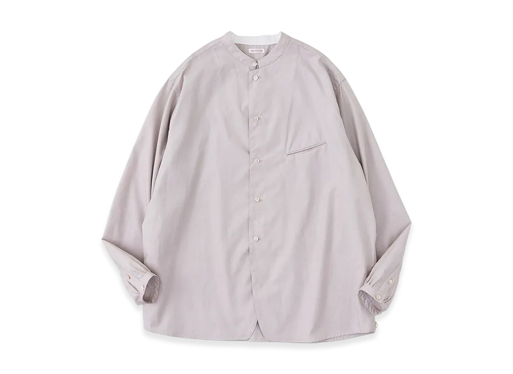 NICENESS C.Chad End-On-End Chambray Shirt Jacket "Beige"