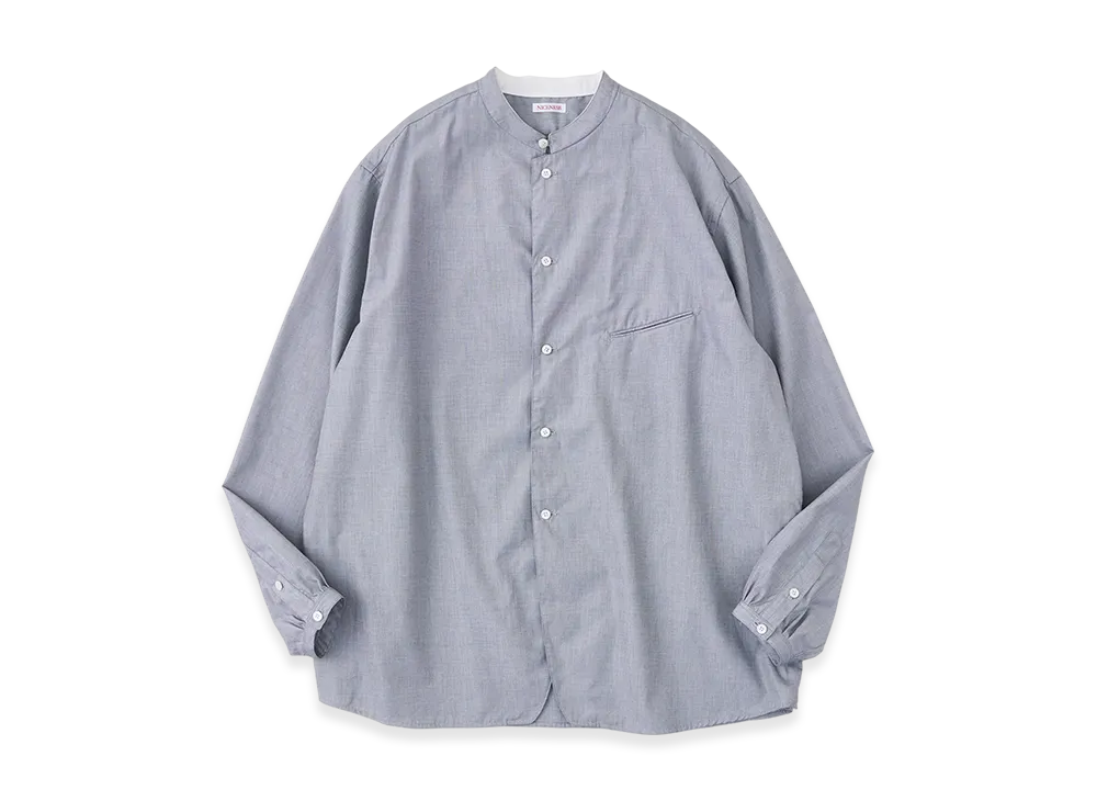 NICENESS C.Chad End-On-End Chambray Shirt Jacket "Gra"