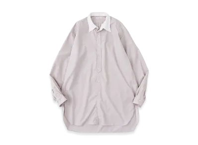 NICENESS C.Iommi End-On-End Chambray Detachable Collar Long Shirt "Beige"