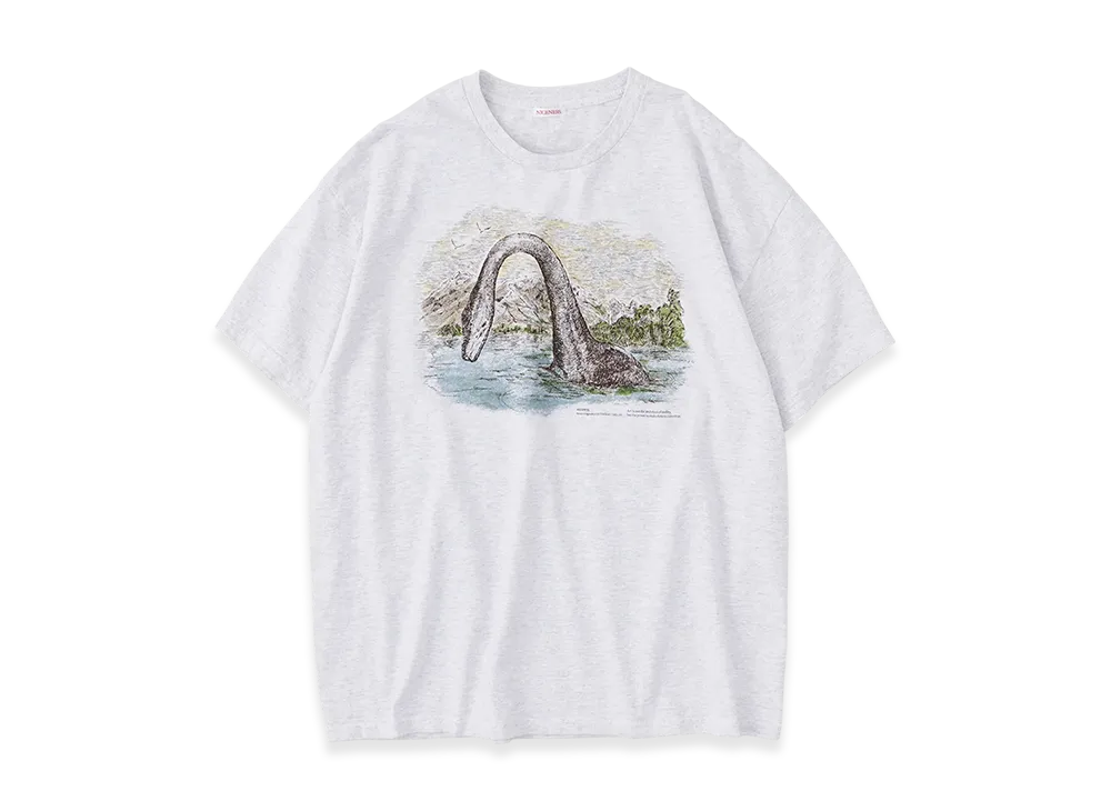 NICENESS G.Bernard Uma Print Tee Shirt "Nessie(Heather Gray)"