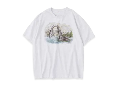 NICENESS G.Bernard Uma Print Tee Shirt "Nessie(Heather Gray)"