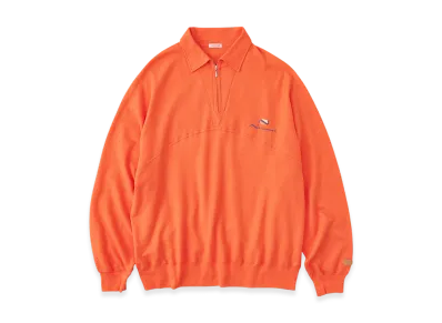 NICENESS R.Parada Lightweight Sweat Half-Zip Pullover "Orange"
