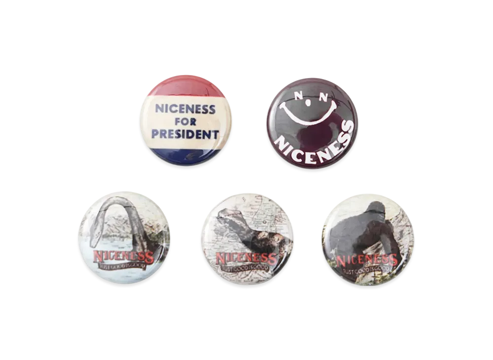 NICENESS Birthday Set Of 4 Aluminum Badges "Assort"