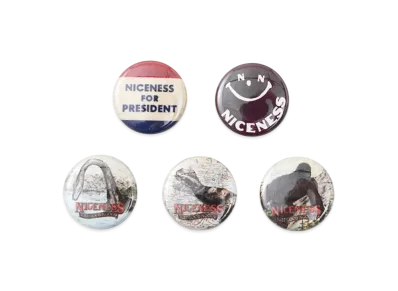 NICENESS Birthday Set Of 4 Aluminum Badges "Assort"