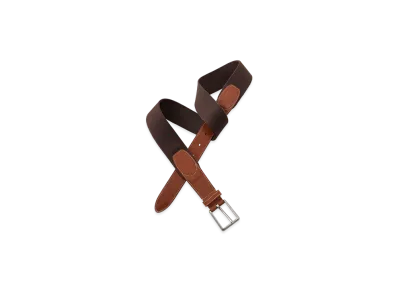 NICENESS Hansgen Leather Tab Webbing Belt "Brown"