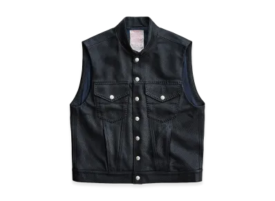 NICENESS Drexciya Taurillon Biker Vest "Black"