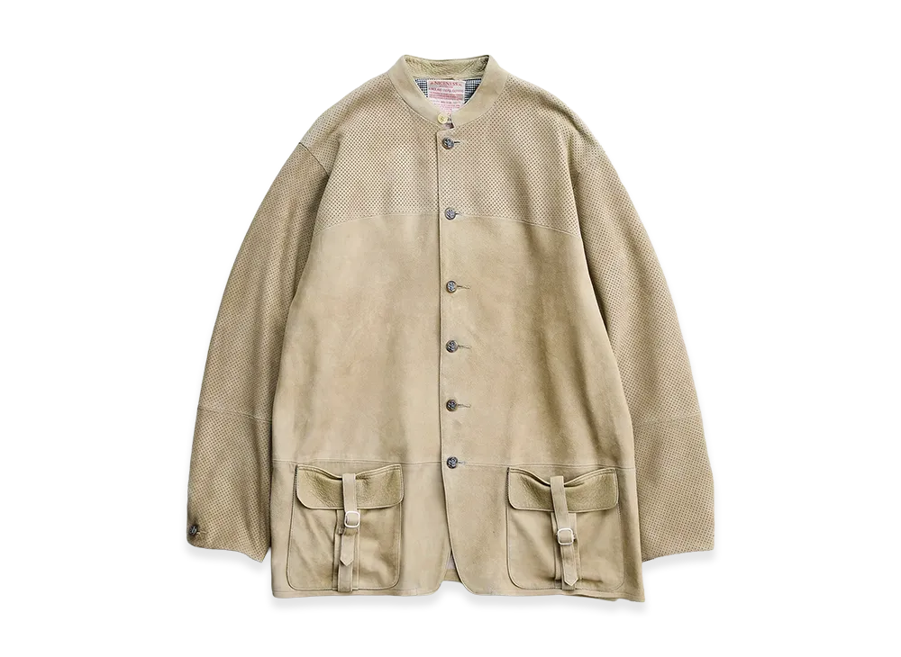 NICENESS Roker Trinity Leather Shirt Jacket "Taupe"