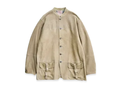 NICENESS Roker Trinity Leather Shirt Jacket "Taupe"