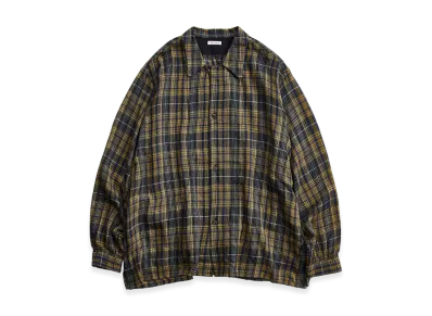 NICENESS Thom Open Collar Jacket Shirt "Yellow"