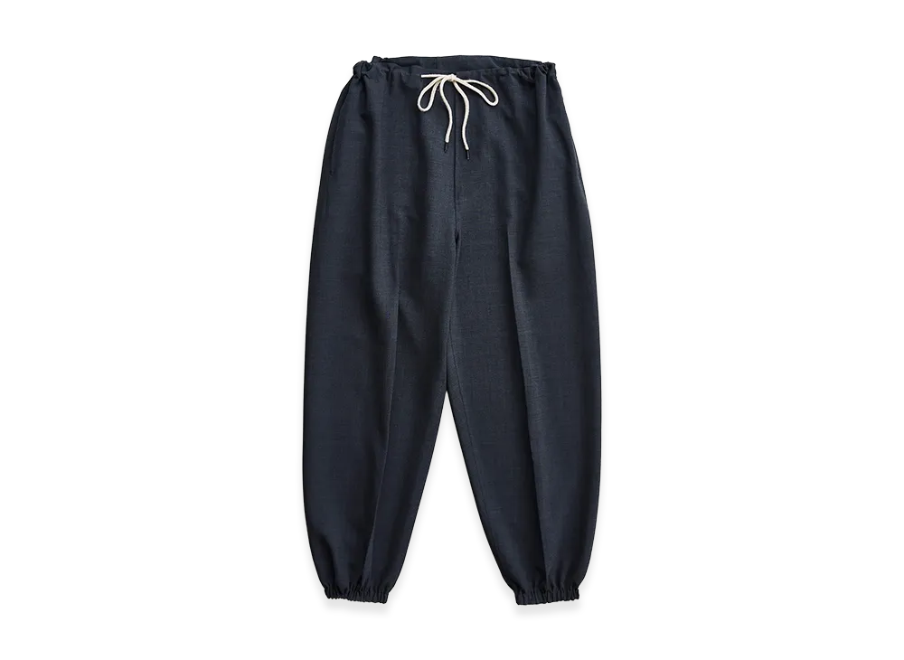 NICENESS Oval Drape Easy Trousers "Charcoal"
