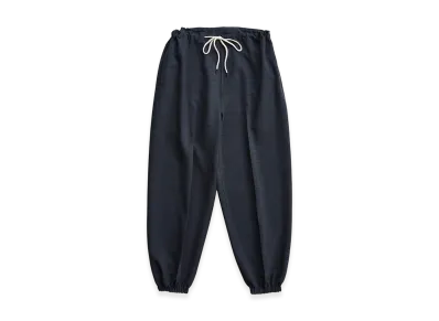 NICENESS Oval Drape Easy Trousers "Charcoal"