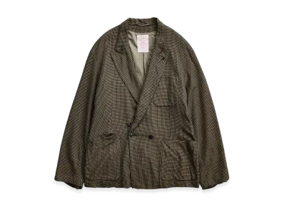 NICENESS S.Morton Super 140's Double Breasted Robe Jacket "Khaki"