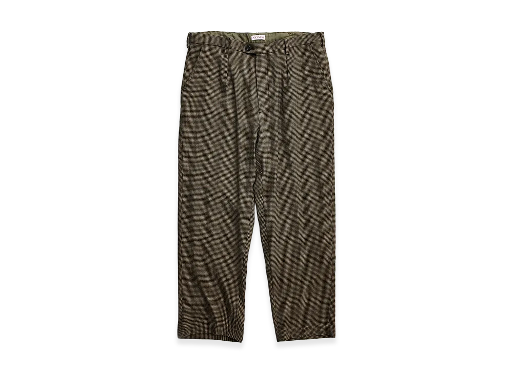 NICENESS S.Ayler Super 140's One Tuck Slacks "Khaki"