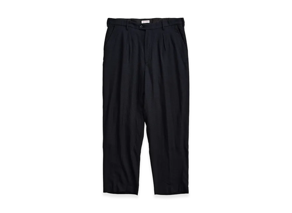 NICENESS S.Ayler Super 140's One Tuck Slacks "Black"