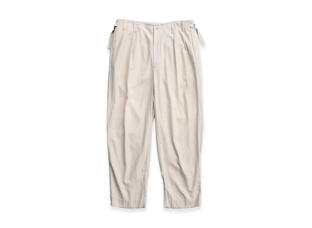 NICENESS Howlett Vintage-Wash Gabardine Pants "Fade Beige"
