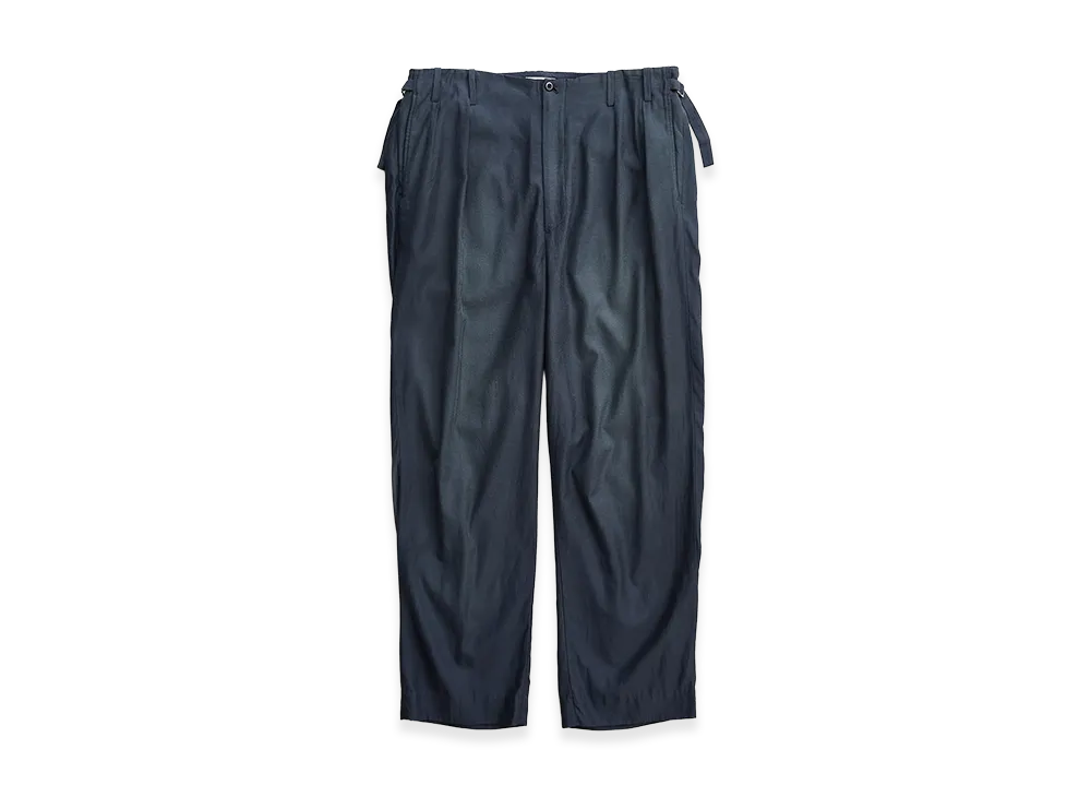 NICENESS Howlett Vintage-Wash Gabardine Pants "Fade Black"