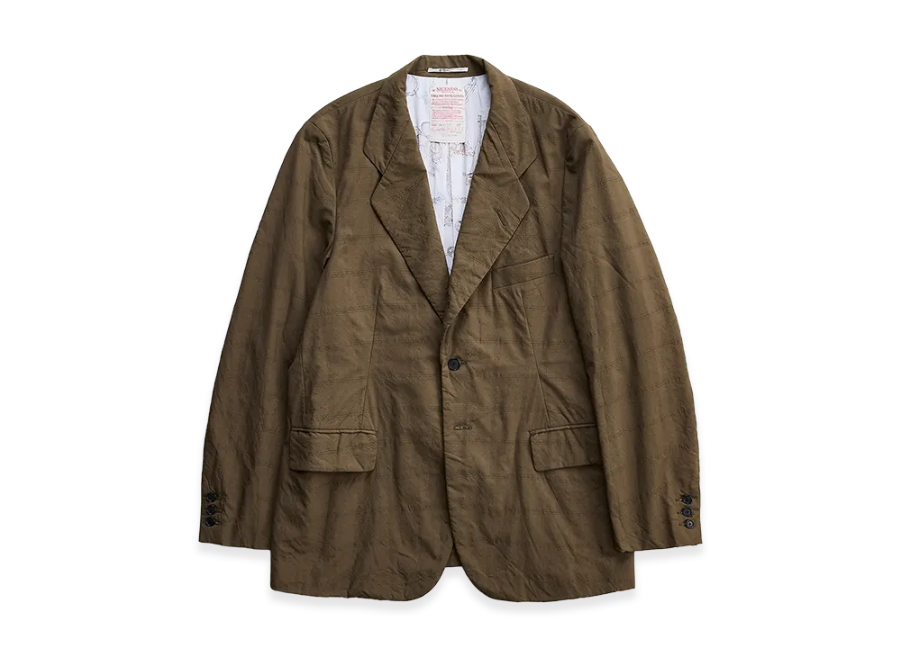 NICENESS W.Roland Clover Leaf Check Jacket "Khaki"