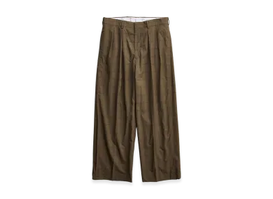 NICENESS W.Schenker Flying V Check Trousers "Khaki"