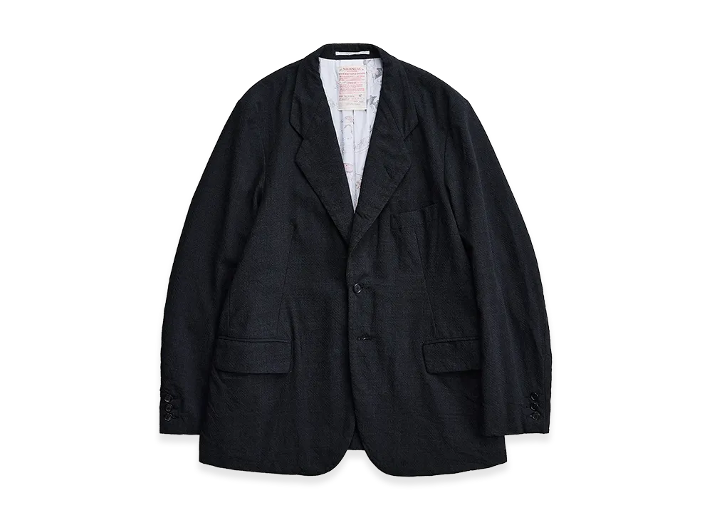 NICENESS T.Roland Clover Leaf Mélange Herringbone Jacket "Charcoal"