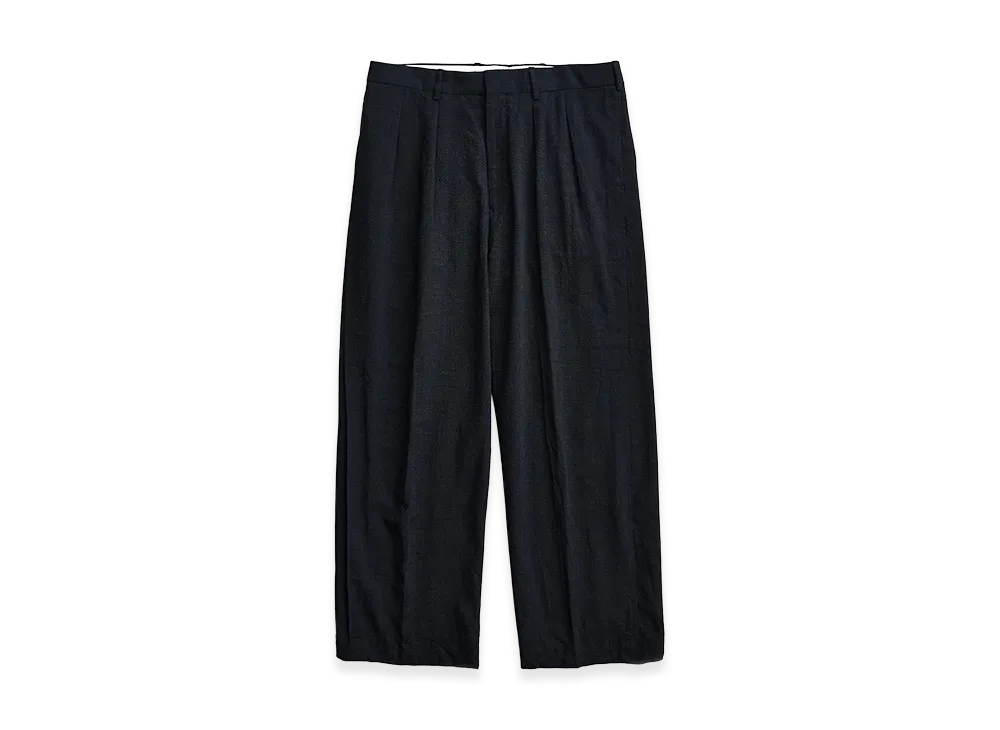 NICENESS T.Schenker Flying V Mélange Herringbone Trousers "Charcoal"