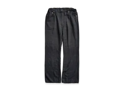 NICENESS N.Clapton Semi-Flared Denim Easy Pants "Black"