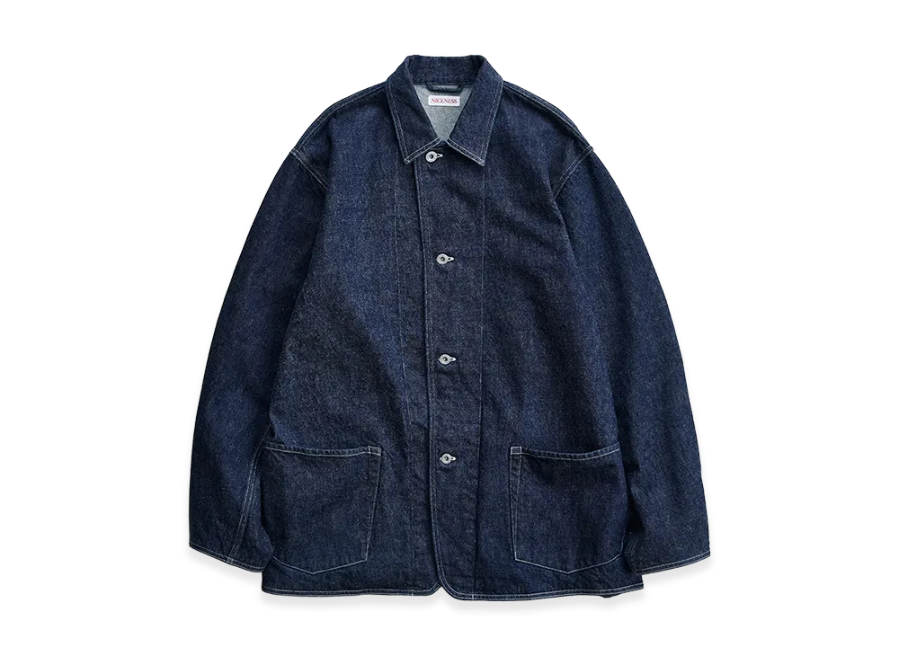 NICENESS Leeroy Raw Denim Coverall "Indigo"
