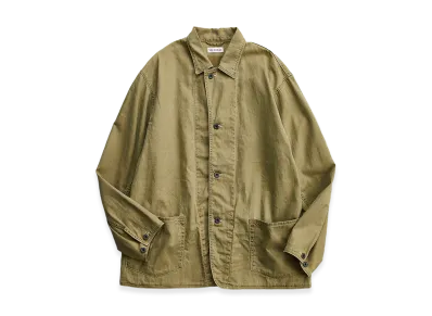 NICENESS H.Leeroy Vintage Treat Herringbone Coverall "Khaki"